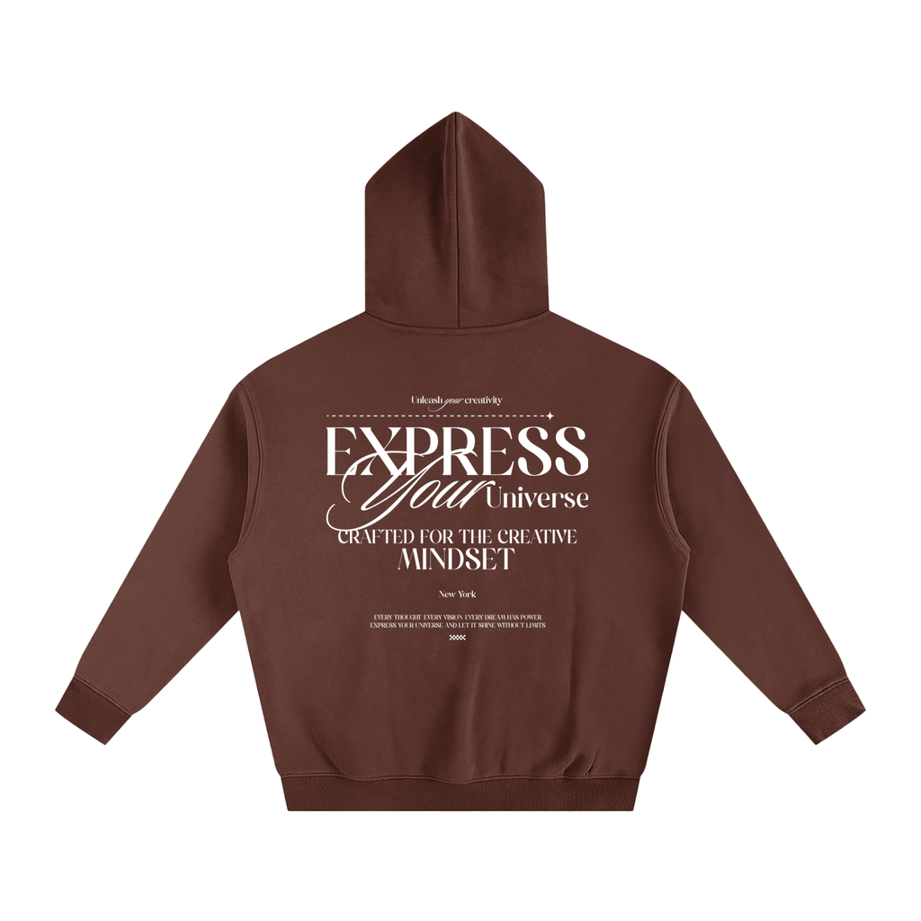 Express Your Universe | Brown Hoodie