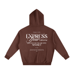 Express Your Universe | Brown Hoodie