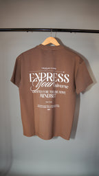 Express Your Universe | Brown Tee