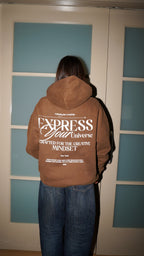 Express Your Universe | Brown Hoodie