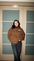 Express Your Universe | Brown Hoodie