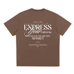 Express Your Universe | Brown Tee