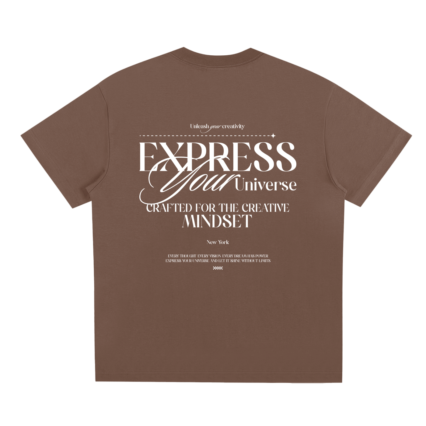 Express Your Universe | Brown Tee