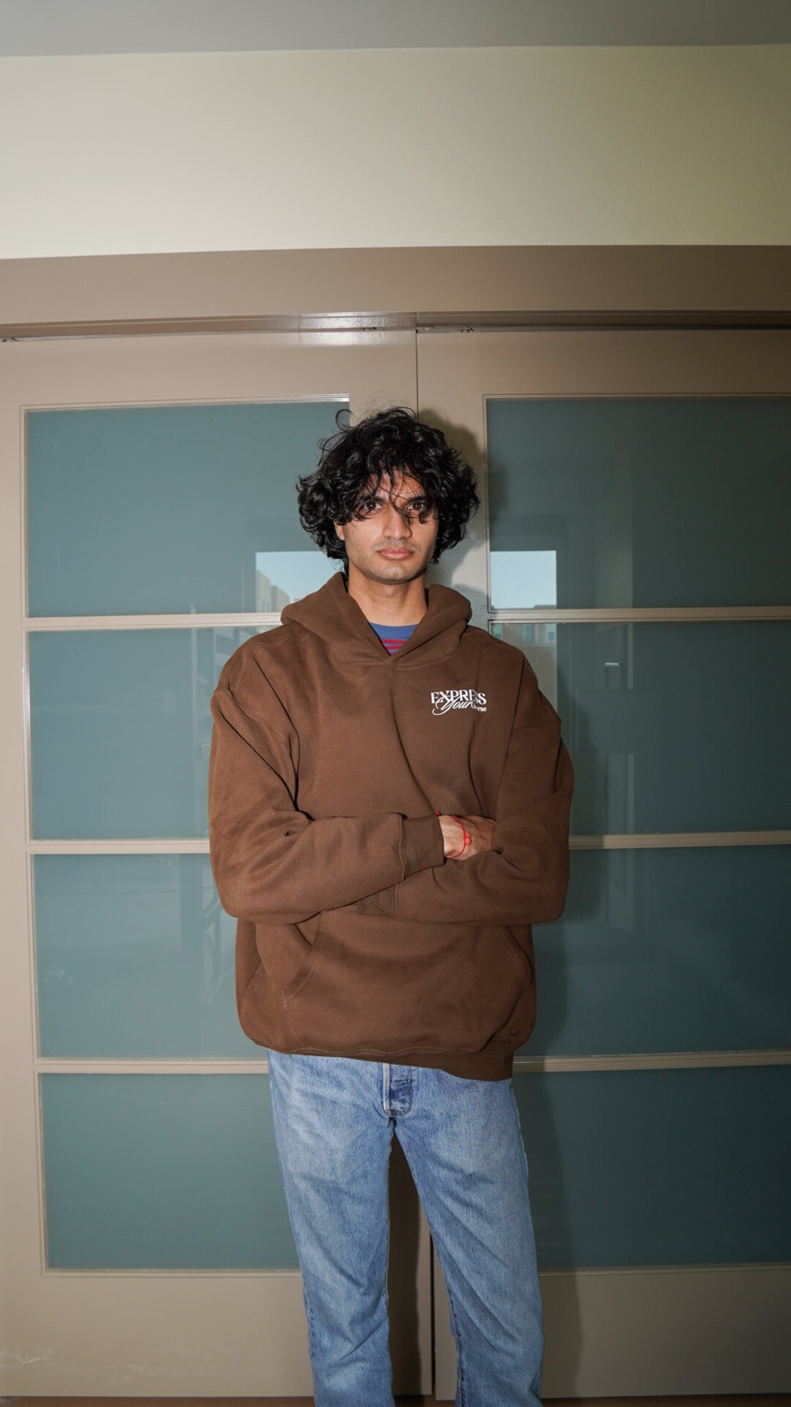 Express Your Universe | Brown Hoodie