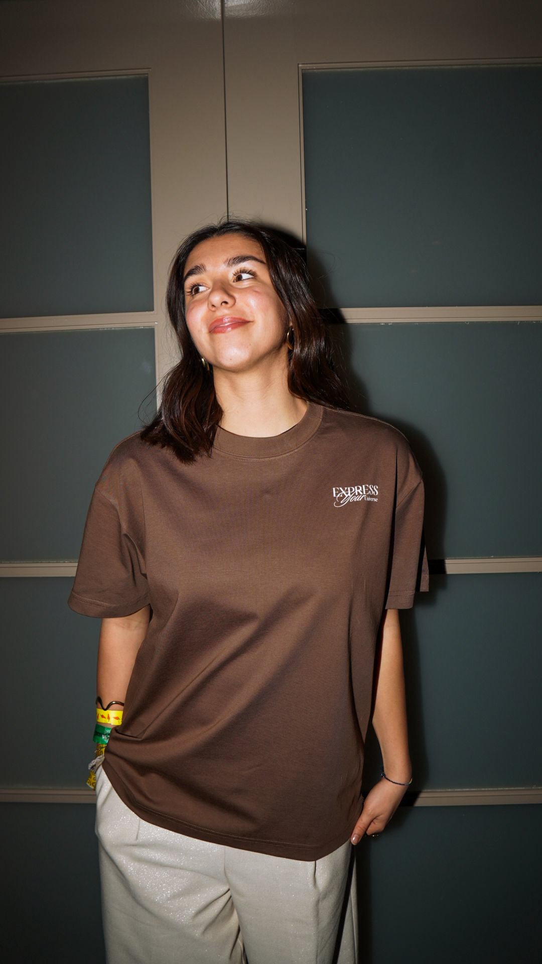 Express Your Universe | Brown Tee