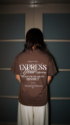 Express Your Universe | Brown Tee