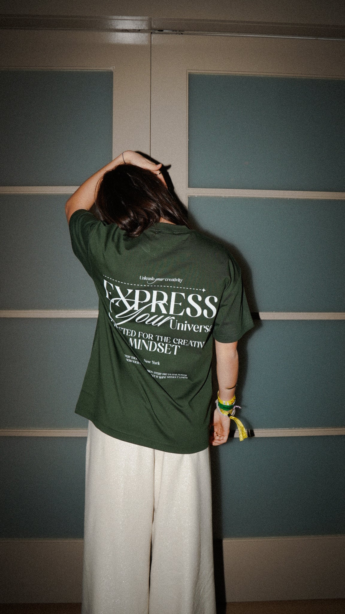 Express Your Universe | Green Tee